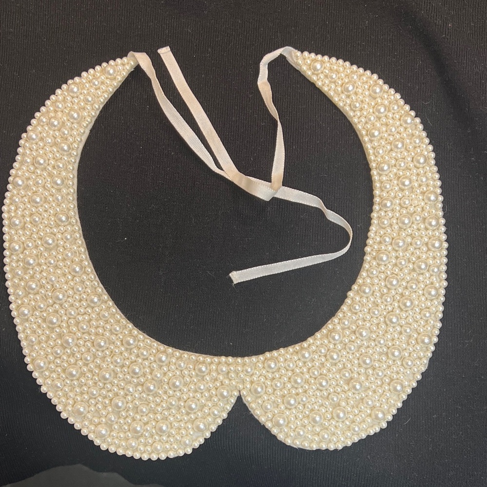 Pink Tartan Pearl Collar